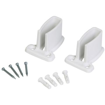 ClosetMaid White Wire Shelf Wall Brackets (12-Pack)