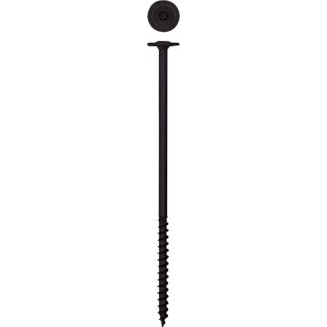 SPAX 1/4 In. x 6 In. Washer Head Black HCR PowerLag Screw (200-Count)