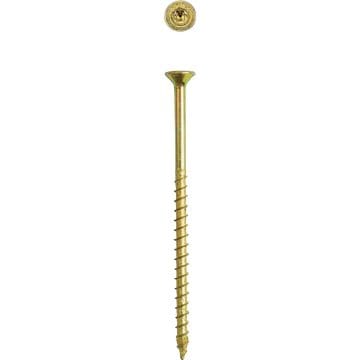 SPAX #10 x 3 In. Flat Head T-20+ Partial Thread Yellow Zinc (Interior) Wood Screw (3 Lb., 322-Count)
