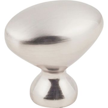 KasaWare 1-1/4 In. Diameter Satin Nickel Oval Knob (10-Pack)