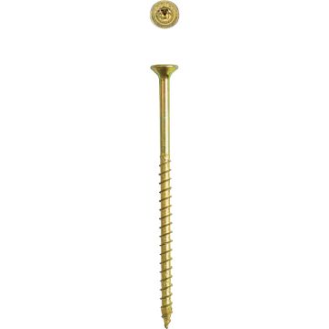 SPAX #10 x 3-1/2 In. Flat Head T-20+ Partial Thread Yellow Zinc (Interior) Wood Screw (3 Lb., 170-Count)