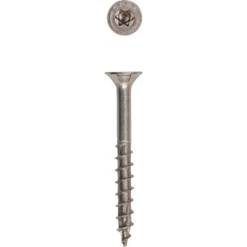 SPAX 9 x 1-1/2 In. Flat Head T-20+ 304 Stainless Steel (Exterior Rated) 1 Lb. (155-Count)
