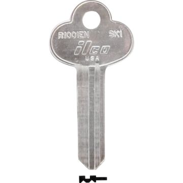 ILCO SKILLMAN Nickel Plated Toolbox Key, SK1 / R1001EN (10-Pack)