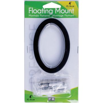 Hy-Ko 4 In. Black Floating Mount Number 0