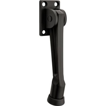 National Hardware 5 In. Matte Black Kickdown Door Stop