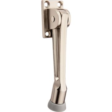 National Hardware 5 In. Satin Nickel Kickdown Door Stop