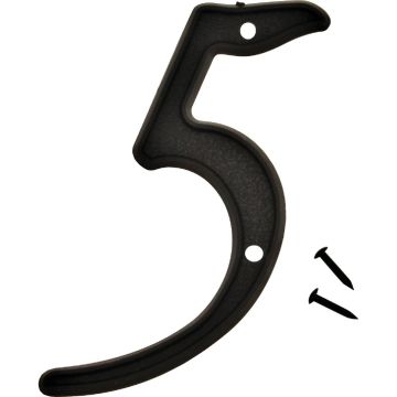 Hy-Ko 4 In. Black House Number Five