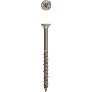 SPAX 10 x 2-1/2 In. Flat Head T-20+ 304 Stainless Steel (Exterior Rated) 1 Lb. (83-Count)