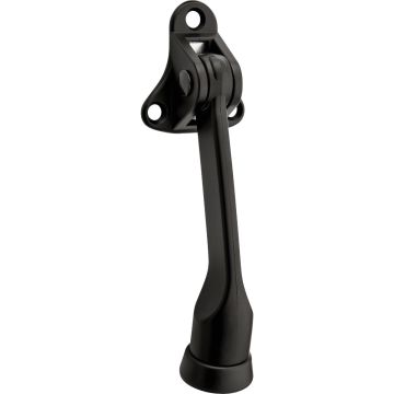 National Hardware 5 In. Oil Matte Black Kickdown Door Stop
