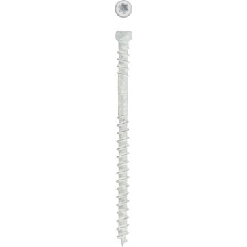 SPAX 8 x 2-1/2 In. Double Thread HCR (Exterior Rated) White Trim Screw (100-Count)