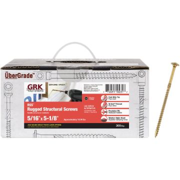 GRK RSS Rugged 5/16 In. x 5-1/8 In. Star Drive Washer-Head Structure Screw (300 Ct.)