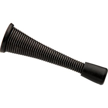 National Hardware 3 In. Matte Black Spring Door Stop (5-Pack)