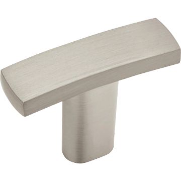 Amerock Valor 1.5 In. L. Satin Nickel Cabinet Knob (6-Pack)