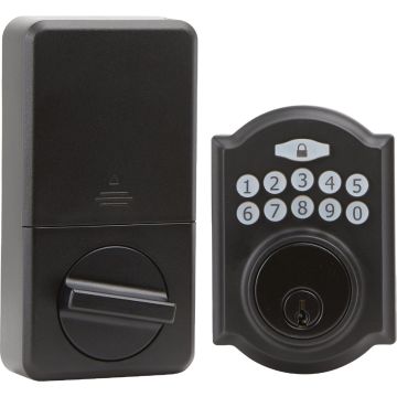 Steel Pro Electronic Deadbolt, Matte Black