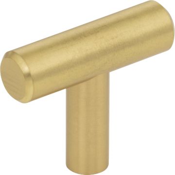 KasaWare 1-1/2 In. Overall Length Brushed Gold Cabinet T-Knob (4-Pack)
