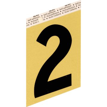 Hy-Ko Aluminum 3-1/2 In. Non-Reflective Adhesive Number Two