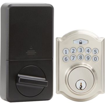 Steel Pro Electronic Deadbolt, Brushed Nickel