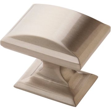 Amerock Candler Rectangle Satin Nickel Cabinet Knob (5-Pack)