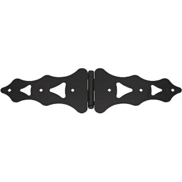 National Hardware 10 In. Black Ornamental Strap Hinge