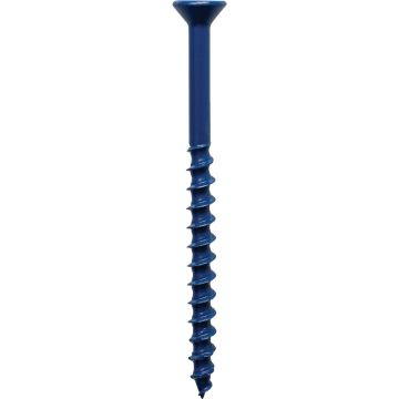 Simpson Strong-Tie Titen Turbo 1/4 In. x 3-3/4 In. T25 Flat-Head Concrete and Masonry Screw, Blue (75 Ct.)