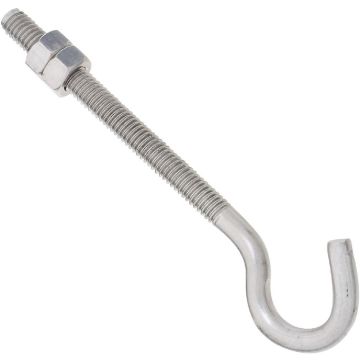 National Hardware 5/16 In. x 5 In. Stainless Steel Hook Bolt with Hex Nuts