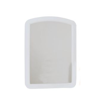 Erias Home Designs Macau 16 In. W. x 22 In. H. White Framed Wall Mirror
