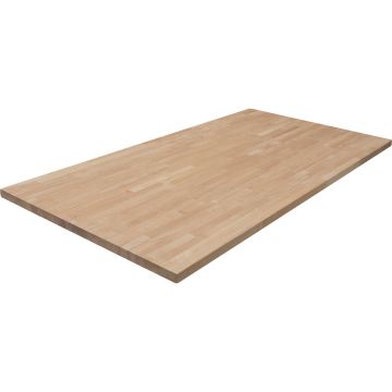 VT Industries CenterPointe 74 In. L x 39 In. D x 1.5 In. T Unfinished Hevea Wood Butcher Block Island Countertop with Square Edge
