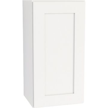 CraftMark Plymouth Shaker 15 In. W x 12 In. D x 30 In. H Ready To Assemble White Wall Kitchen Cabinet