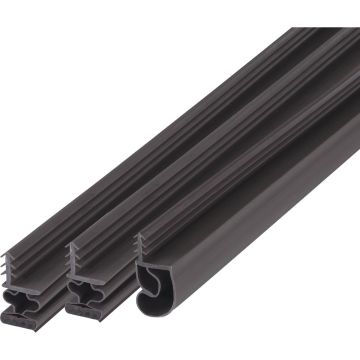 M-D Building Products 81 In. Brown Vinyl with Magnetic Strip Top and Sides Door Seal Kit for Steel Doors