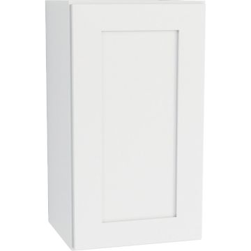 CraftMark Plymouth Shaker 18 In. W x 12 In. D x 30 In. H Ready To Assemble White Wall Kitchen Cabinet