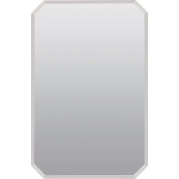 Zenith Frameless Beveled 16 In. W x 24 In. H x 4-1/2 In. D Single Mirror Surface/Recess Mount Octagon Medicine Cabinet