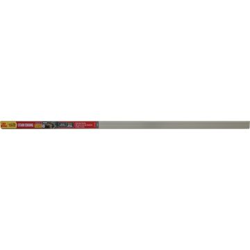 M-D Building Products 36 In. Satin Nickel Aluminum CINCH Fluted Stair Edging