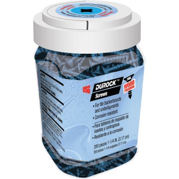 Durock #8 x 1-1/4 In. Wafer Structure Screw (200 Ct.)
