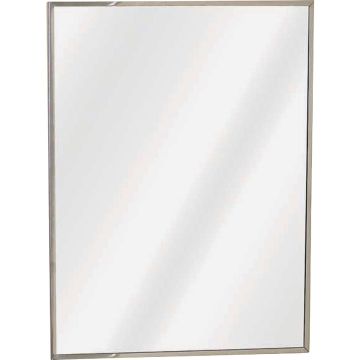 Zenith Stainless Steel 16.13 in W x 20.13 in H x 3.25 in D Single Mirror Surface/Recess Mount Medicine Cabinet
