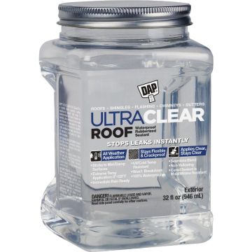 Dap Ultra Clear Roof 32 Oz. Waterproof Rubberized Roof Sealant