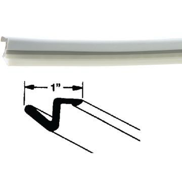 Frost King 7 Ft. 1 In. White Door Gasket