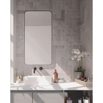Emser Passion Gris 3 In. x 8 In. Glossy Porcelain Wall Tile (3.92 Sq. Ft. per Case)