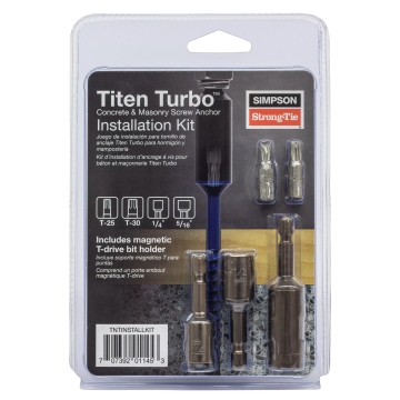 Image of Simpson Strong-Tie TNTINSTALLKIT Titen Turbo™ Installation Tool Kit (Pack of 4)