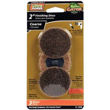 Gator Blade Surface 2 In. Coarse Finishing Surface Conditioning Sanding Disc (3-Pack)