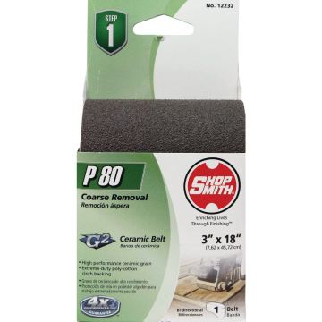 Gator Blade Platinum 3 In. x 18 In. 80 Grit Medium Heavy Duty Sanding Belt