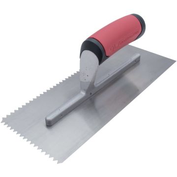 Marshalltown QLT 1/4 In. V-Notched Trowel w/Soft Grip