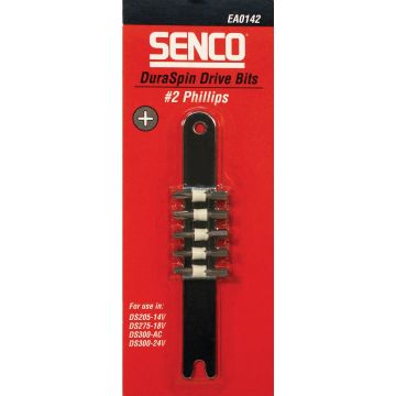 Senco DuraSpin #2 Phillips, DS205-14V, DS275-18V, DS300-AC, DS300-24V Replacement Insert Screwdriver Bit (5-Pack)