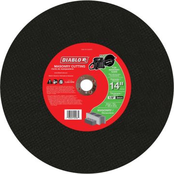 Diablo Type 1 14 In. x 1/8 In. x 1 In. Masonry Cut-Off Wheel
