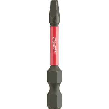 Milwaukee SHOCKWAVE #2 Square Recess 2 In. Power Impact Screwdriver Bit