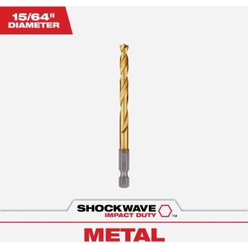 Milwaukee SHOCKWAVE Impact Duty 15/64 In. Titanium Hex Shank Drill Bit
