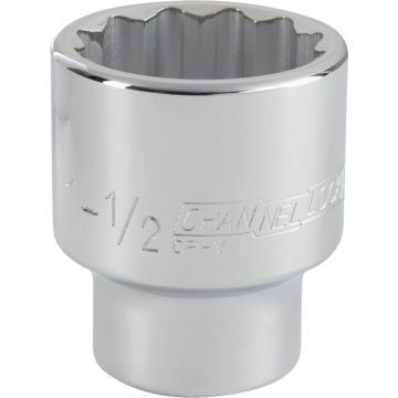 Channellock 3/4 In. Drive 1-1/2 In. 12-Point Shallow Standard Socket