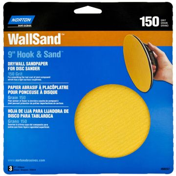 Norton 9" Hook & Loop 150 Grit