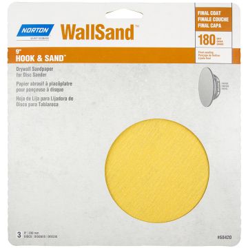 Norton 9" Hook & Loop 180 Grit