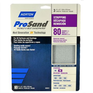 Norton  Aluox  3x - 80 - 3 Pk