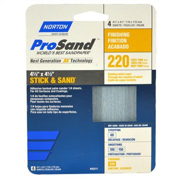 Norton Stick & Sand-4 Pk- 220